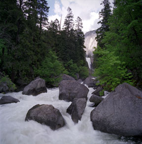 Vernal Falls and Merced River