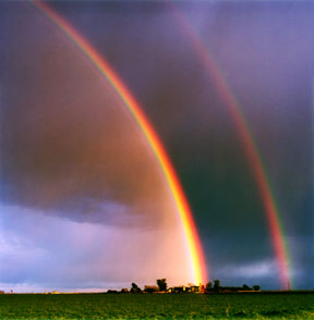 Double Rainbow near Rio Vista