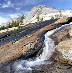 Cascade from Cathedral Lake