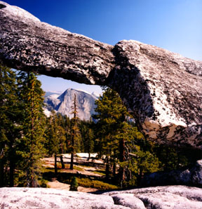 Half Dome through Delicate Arch