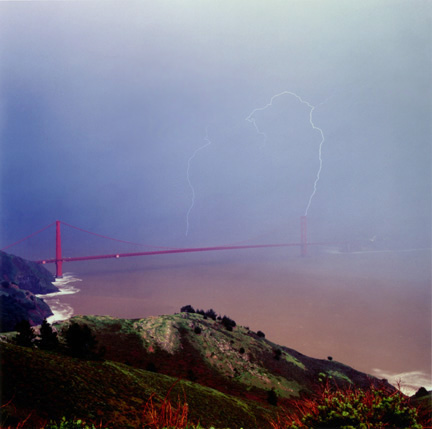 Golden Gate Lightning Strike
