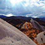Mormon Rocks and Sun Rays