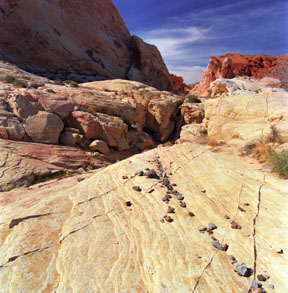 Sandstone with Limestone Cobbles