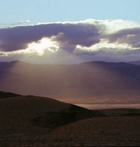 Sun Rays on Panamint Valley
