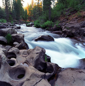 Potholes in Basalt, Falls of the McCloud River