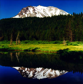 Lassen Peak, Hat Lake Reflection