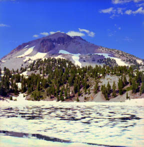 Frozen Helen Lake, Lassen Peak